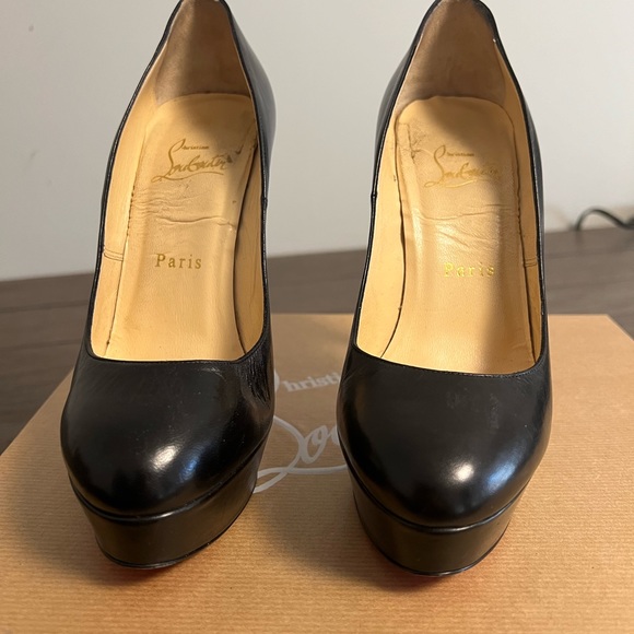 Christian Louboutin - 120 Leather platform. SZ - 36 (Womens size 6) - Picture 2 of 3